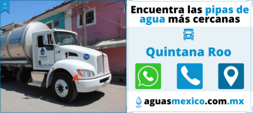 pipas de agua en Quintana Roo